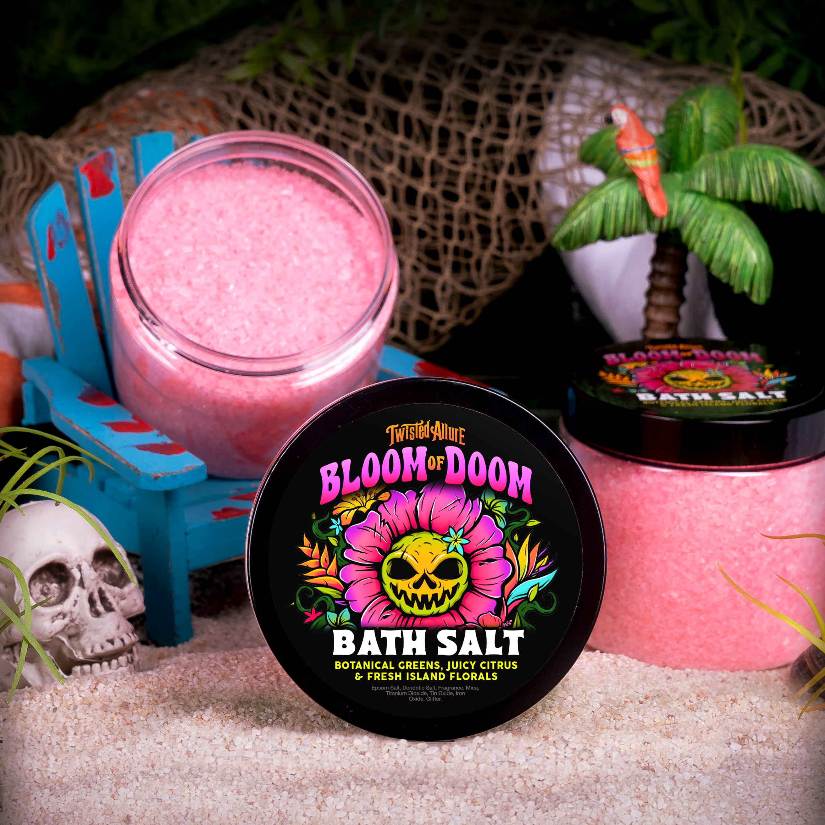 TwistedAllure Bath Bombs top and Bath Dust