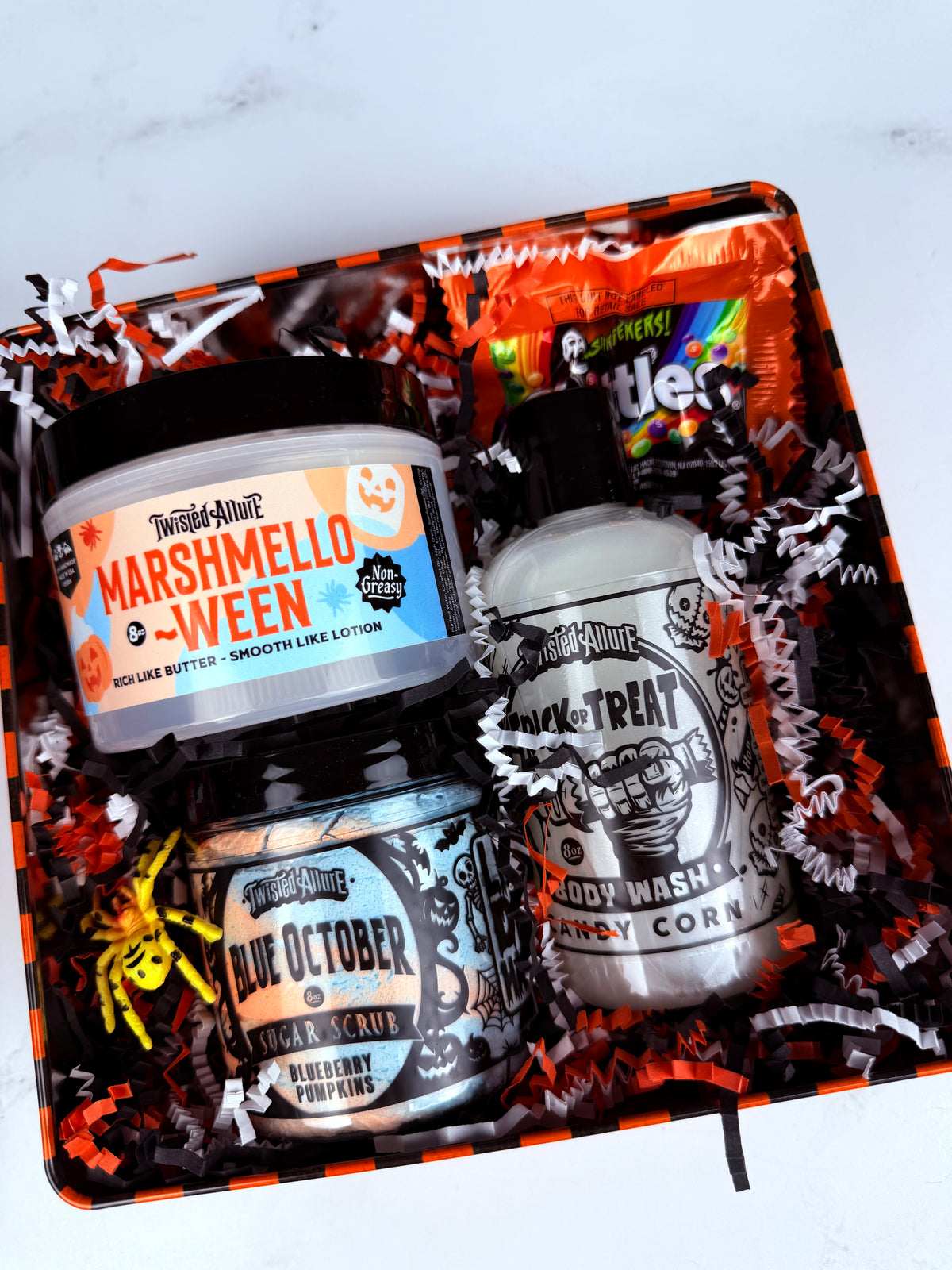 Orange Trick or Treat Tin
