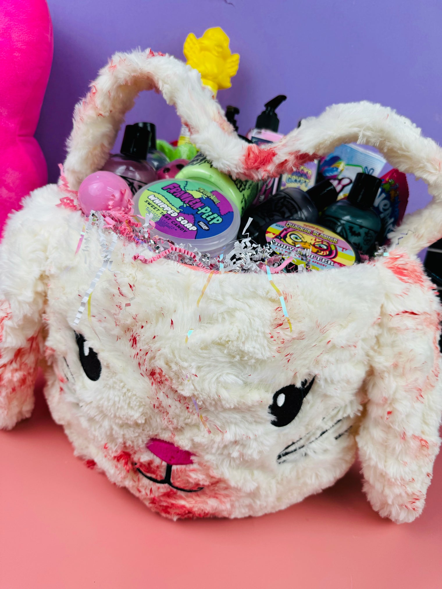 Ultimate bloody bunny basket w peep