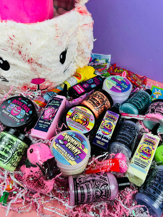 Ultimate bloody bunny basket w peep