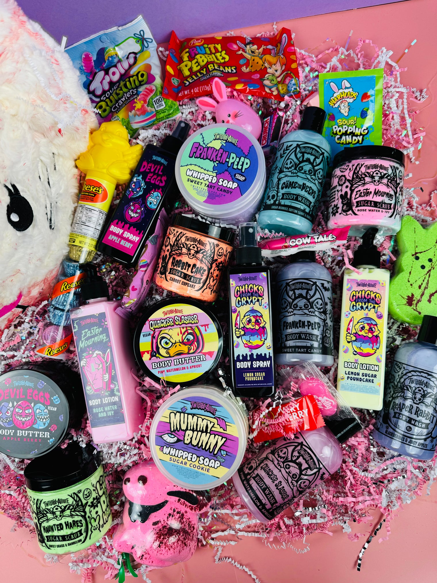 Ultimate bloody bunny basket w peep
