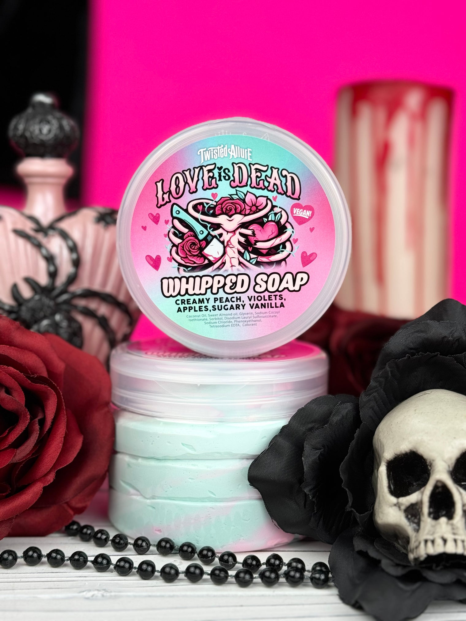 Love Is Dead Whipped Soap