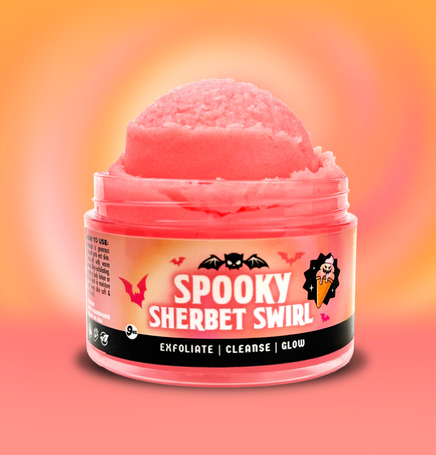 Spooky Sherbet Swirl Cream Scrub