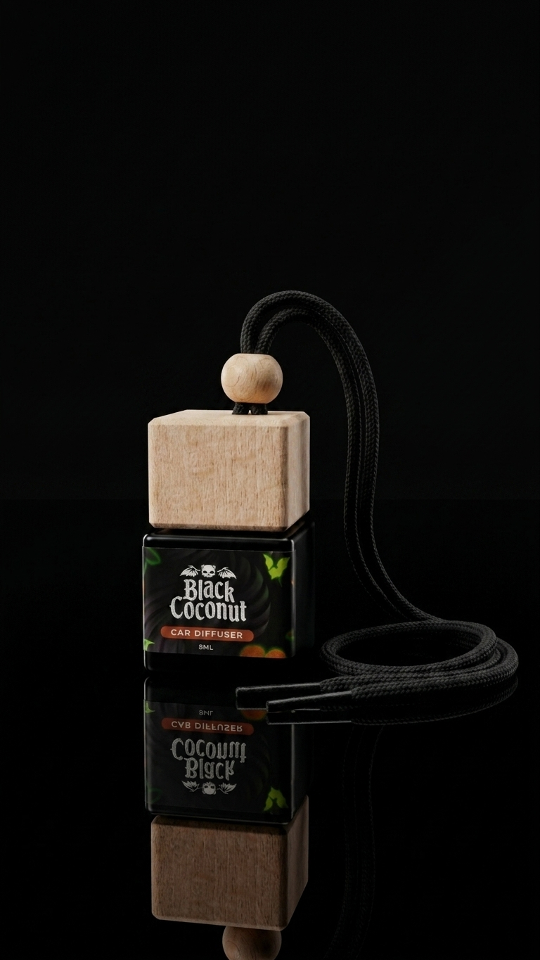 Black Coconut Car Diffuser