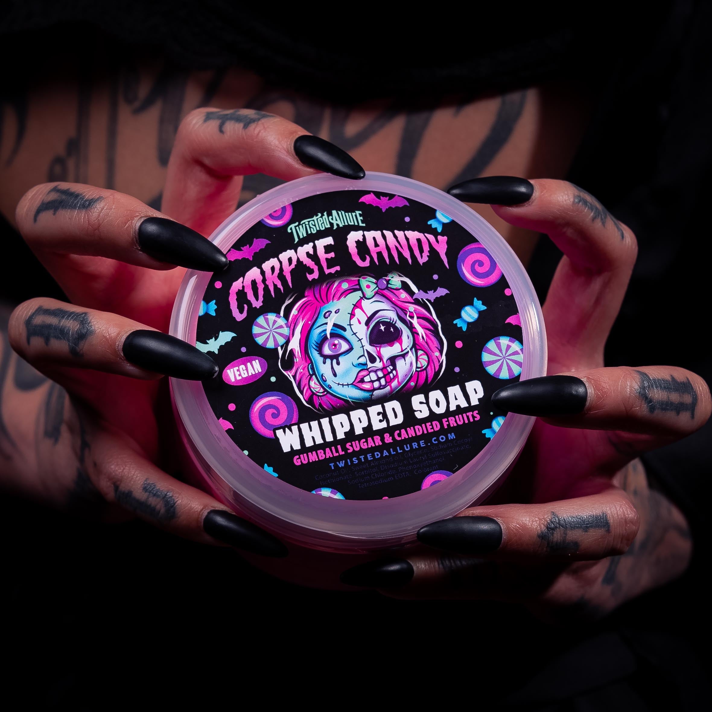 Twisted Allure Whipped Soap good - Corpse Candy and Creepsicle