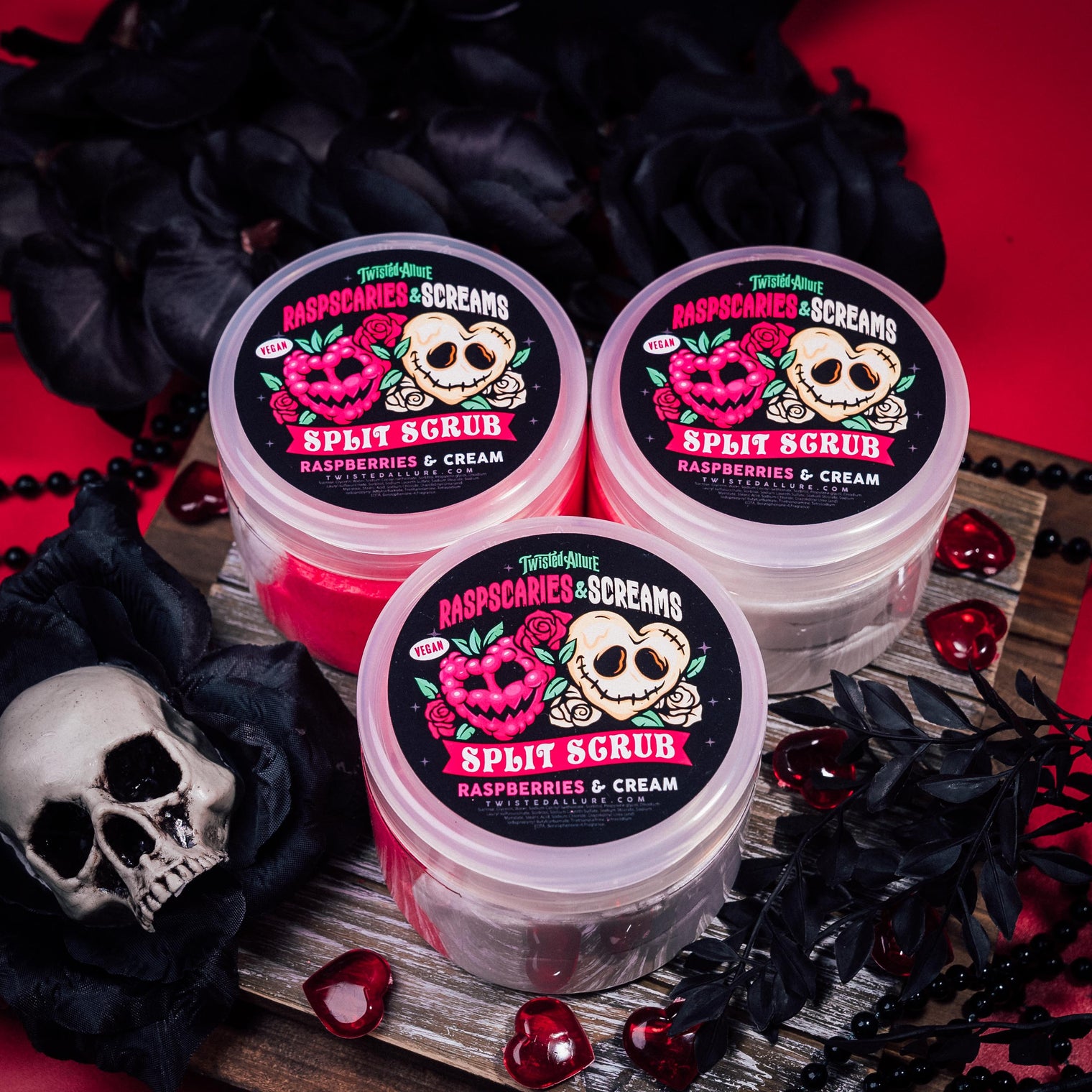 Raspscaries and Cream Split Scrub