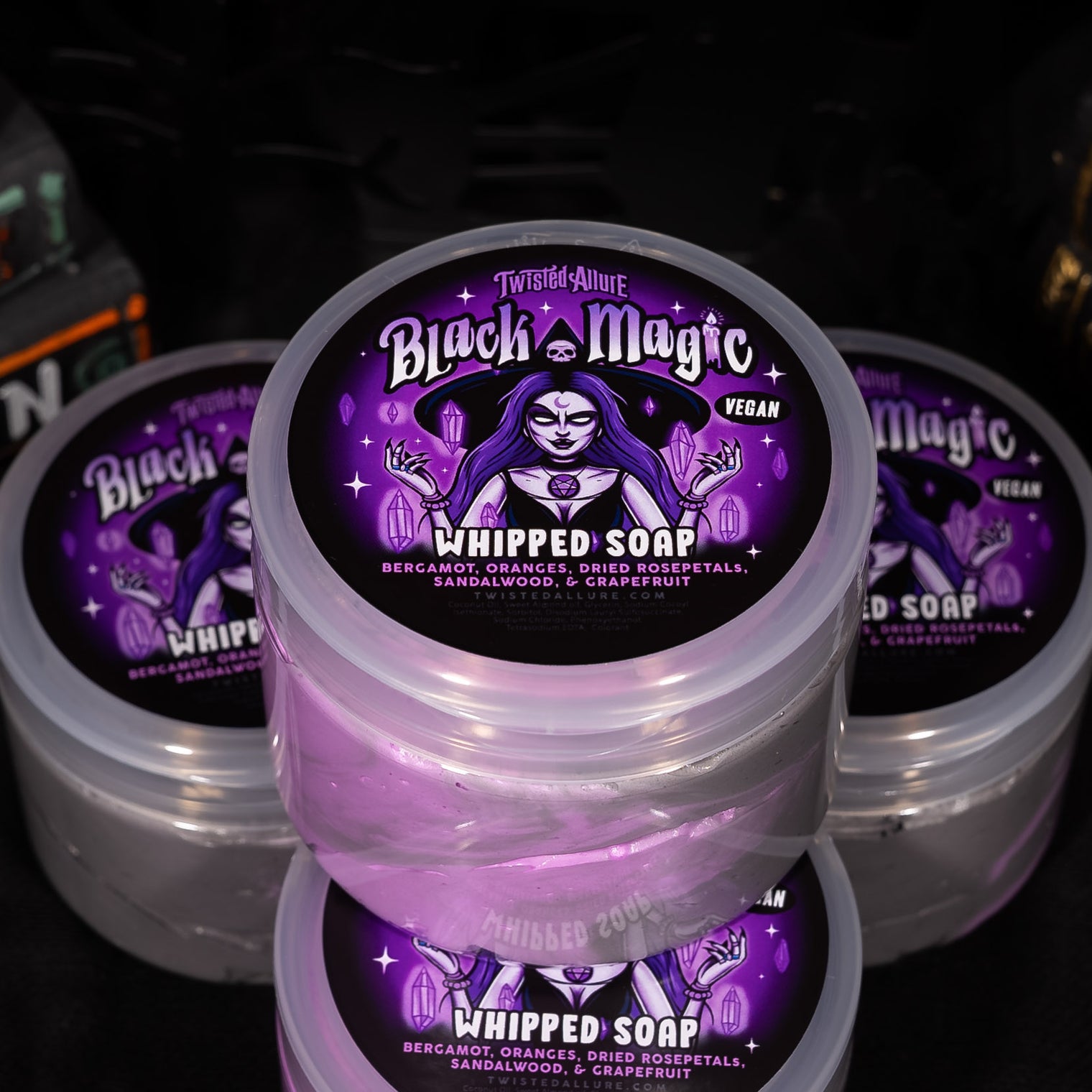 Black Magic Whipped Soap