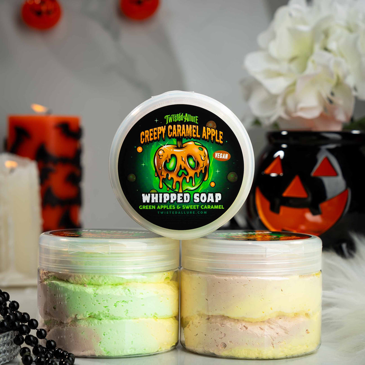 Creepy Caramel Apple Whipped Soap