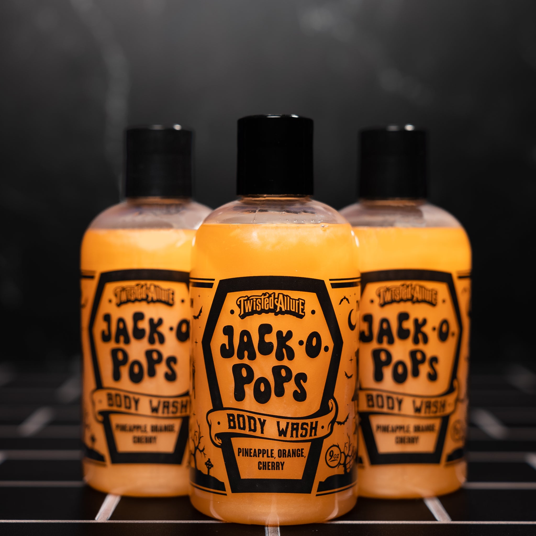 Jack O Pops body wash (pineapple, orange & cherry)
