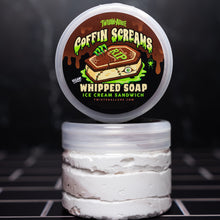 Load image into Gallery viewer, Coffin Screams Whipped Soap (ice cream sandwich)