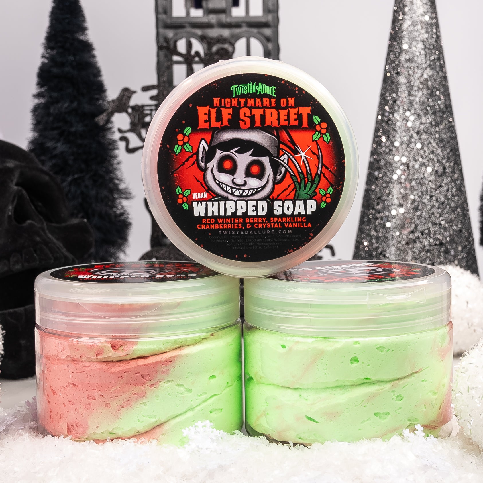 Nightmare on elf Street Whipped Soap