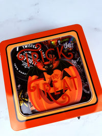 Orange Trick or Treat Tin