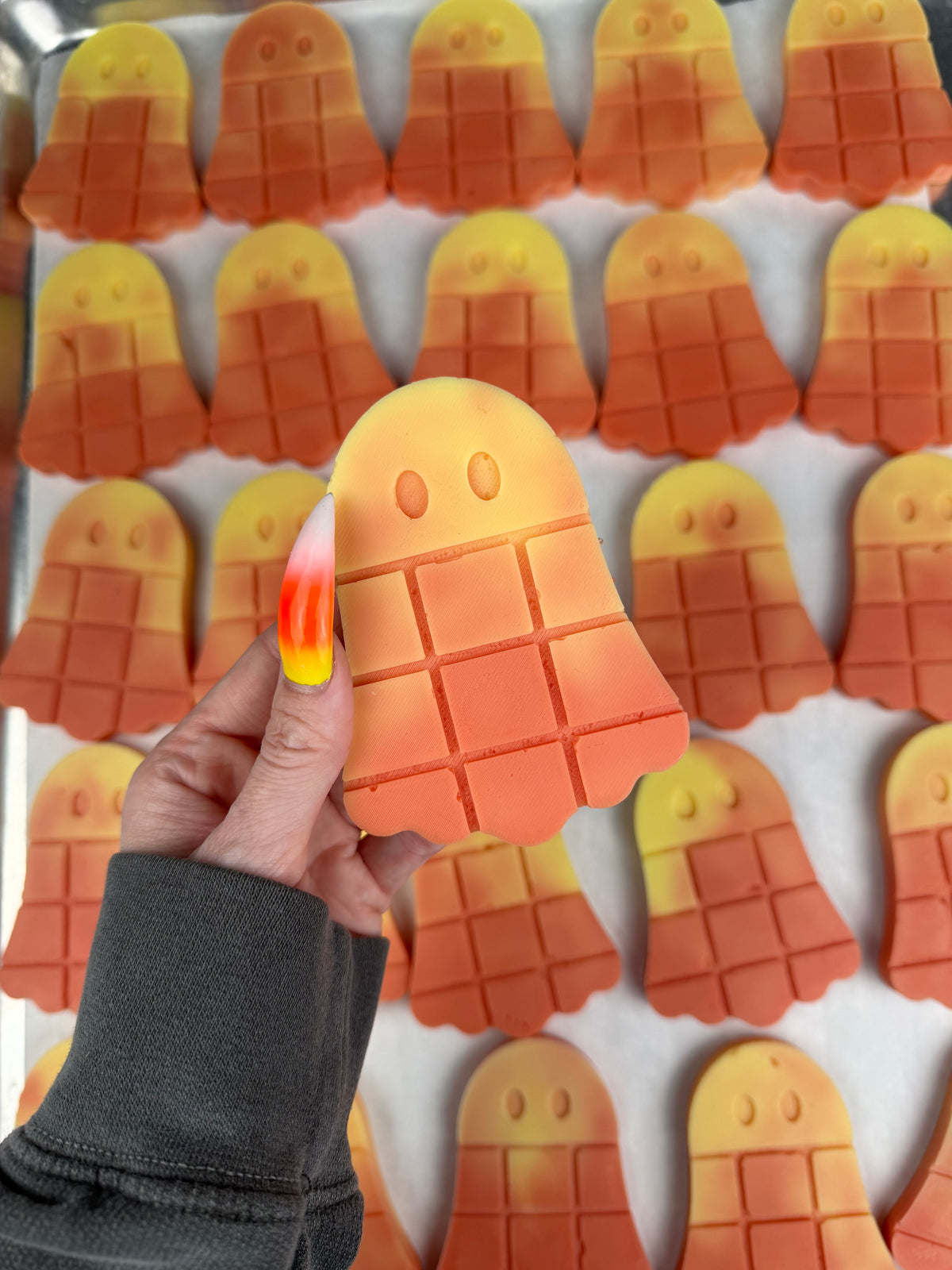 Vanilla Candy Corn Ghostie Wax Melt