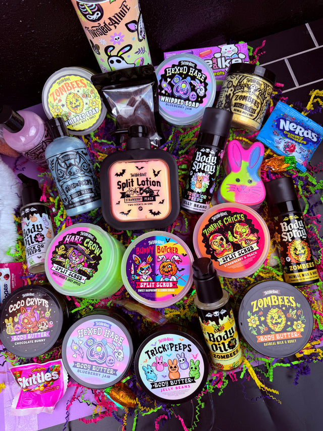 XL Gray/White Bunny Basket