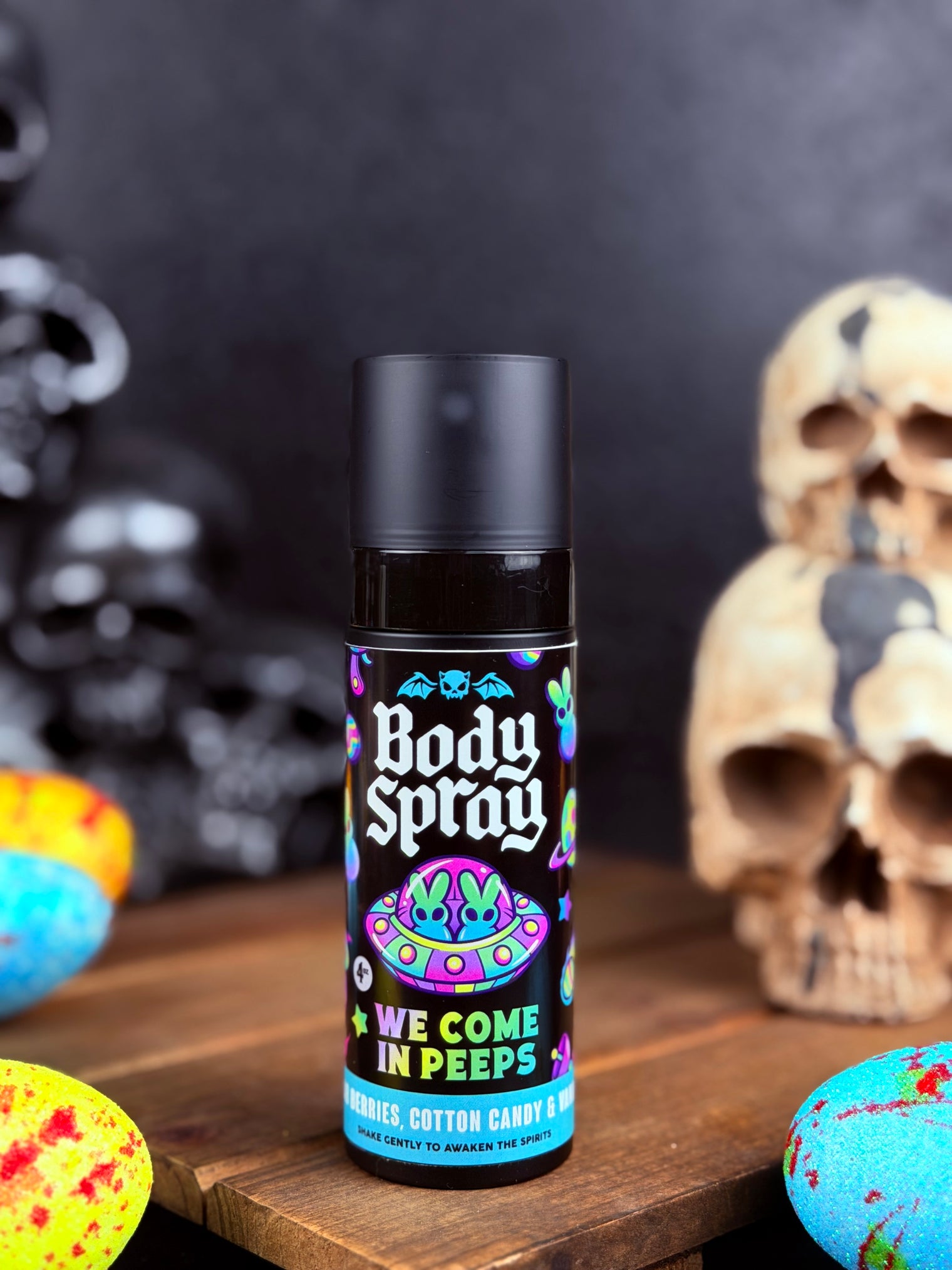 We Come in Peeps Body Spray