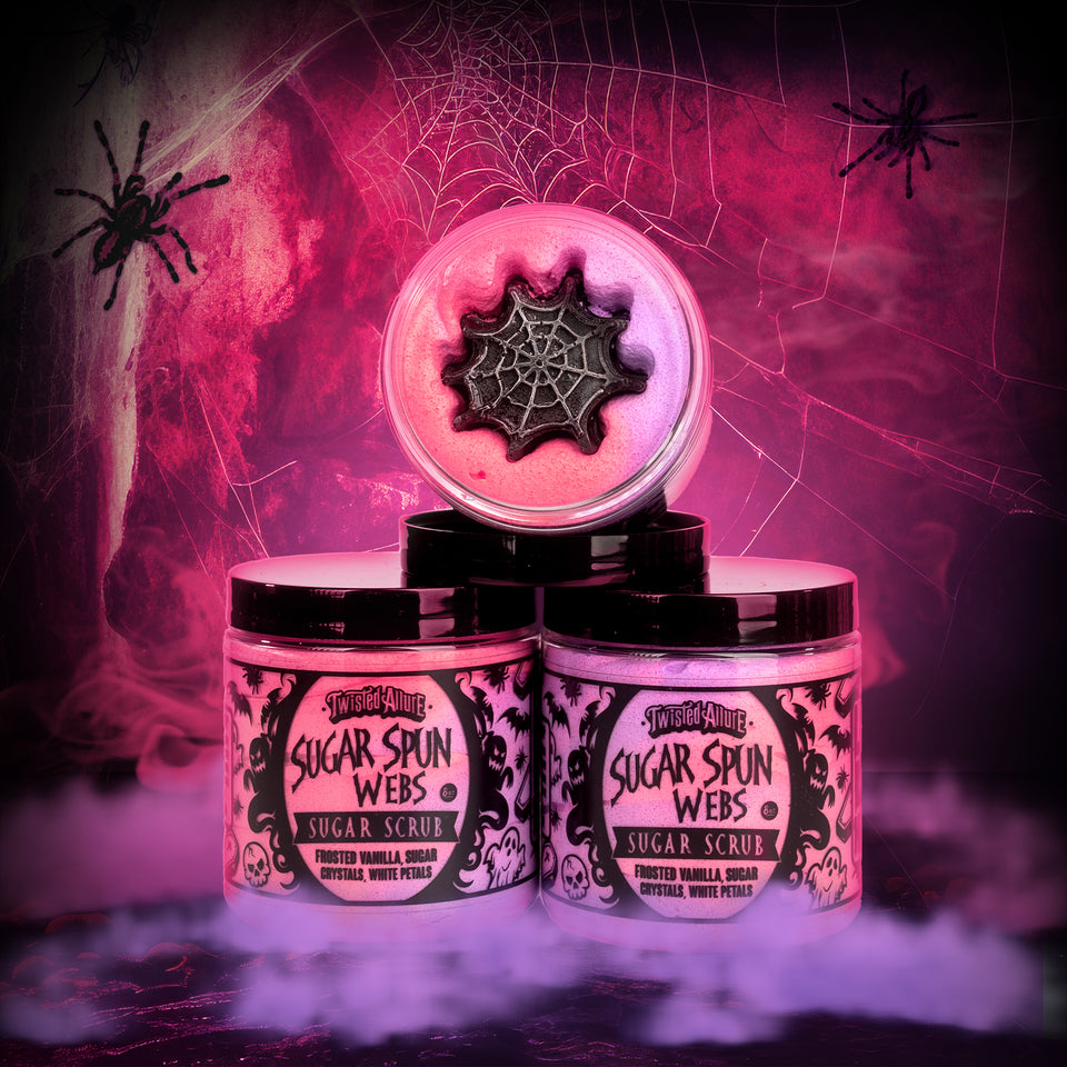 Sugar Spun Webs Sugar Scrub | Essential Body Scrubs | TwistedAllure