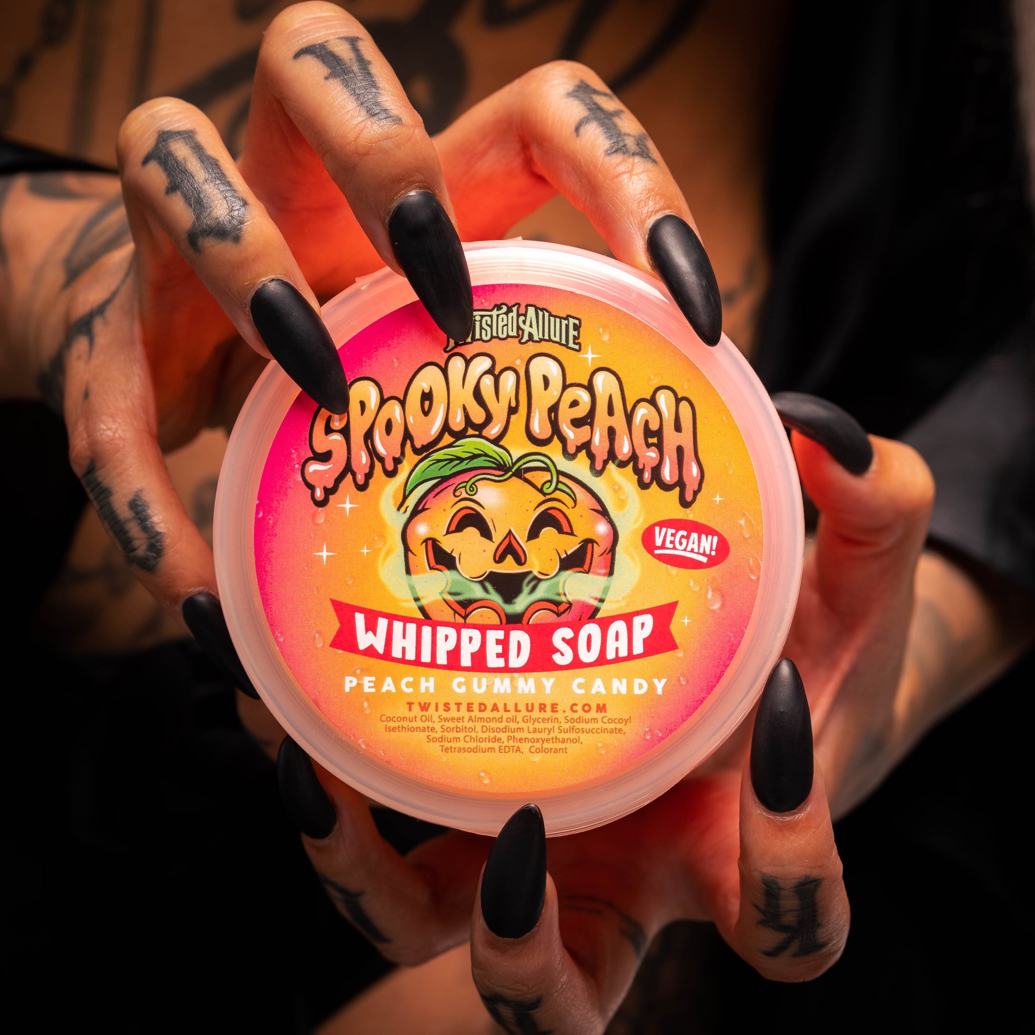 Spooky Peach Whipped Soap
