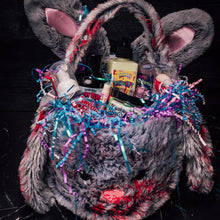 Load image into Gallery viewer, Gray Bloody Bunny w/ears basket