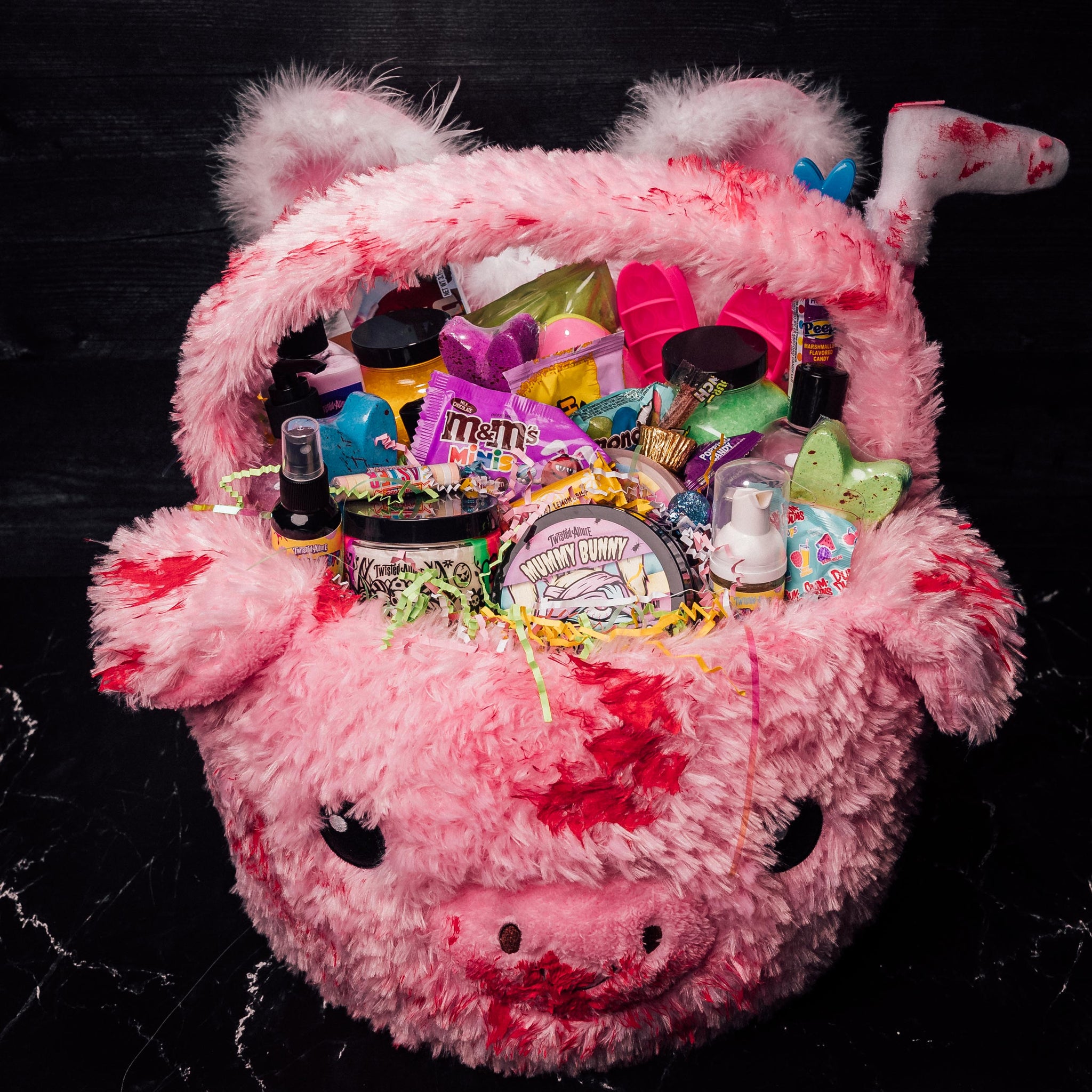 Huge Pink Pig Plush Basket – TwistedAllure