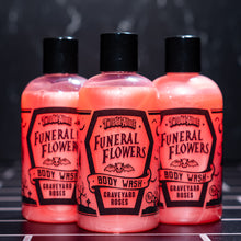 Load image into Gallery viewer, Funeral Flowers Body Wash (Graveyard Roses)