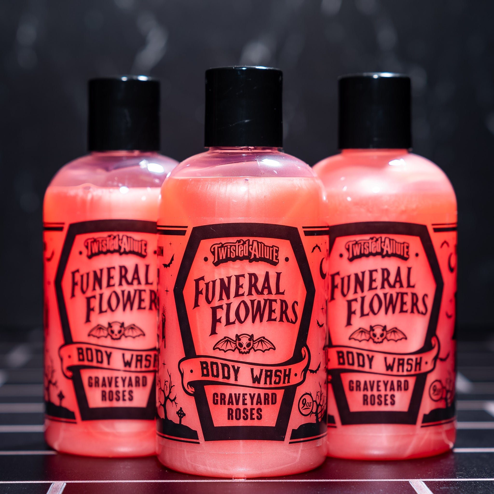 Funeral Flowers Body Wash