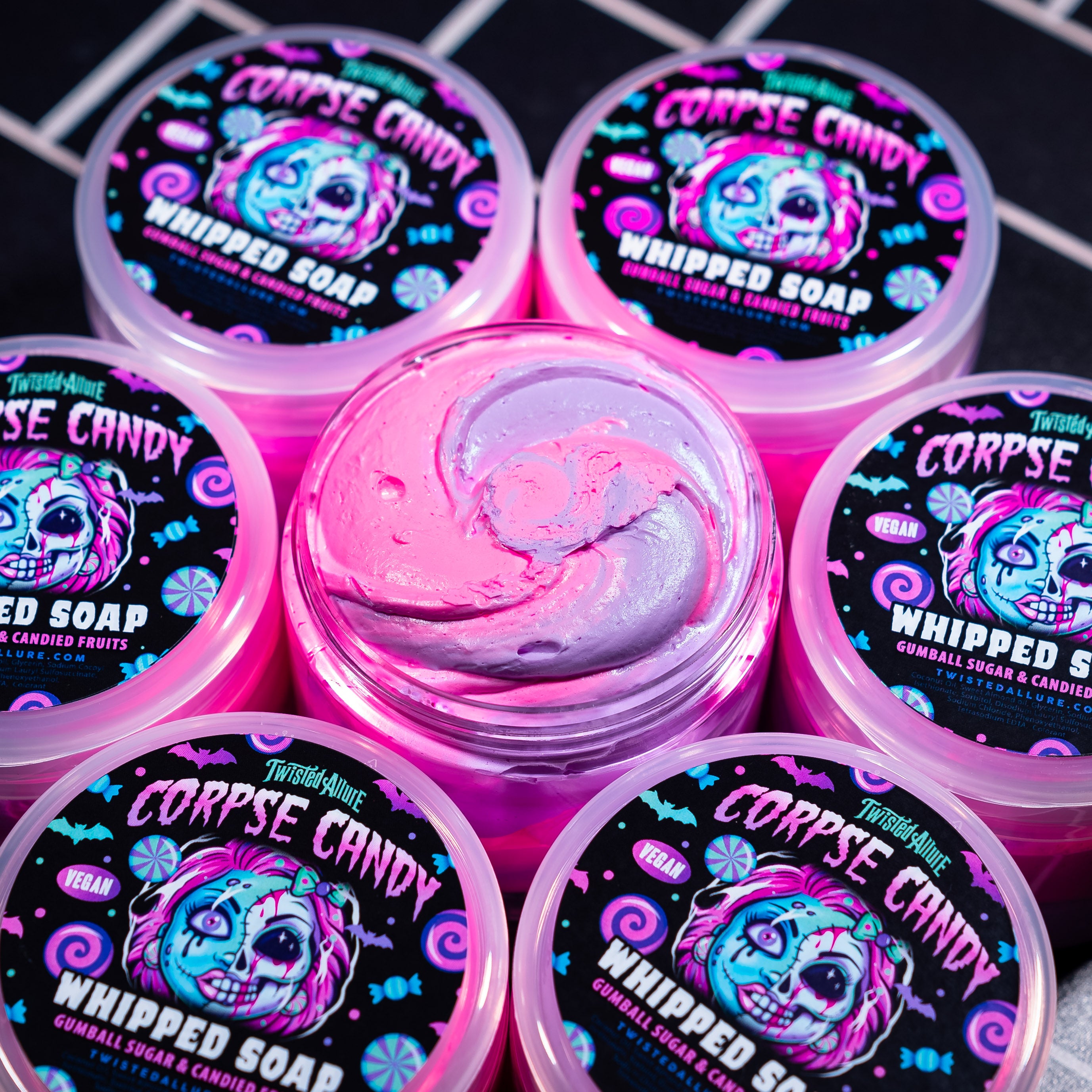 New! Mix whipped Soap, top Scrubs Candy Panda Twisted Allure Glazeish & More!