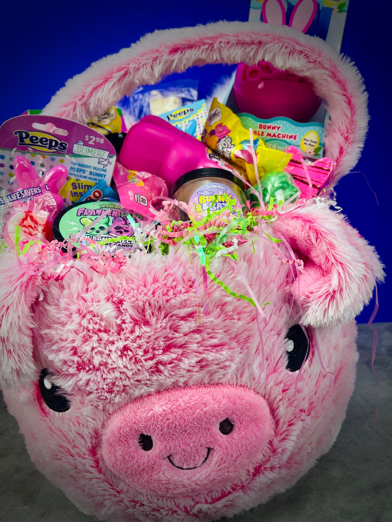 Huge Pink Pig Plush Basket – TwistedAllure